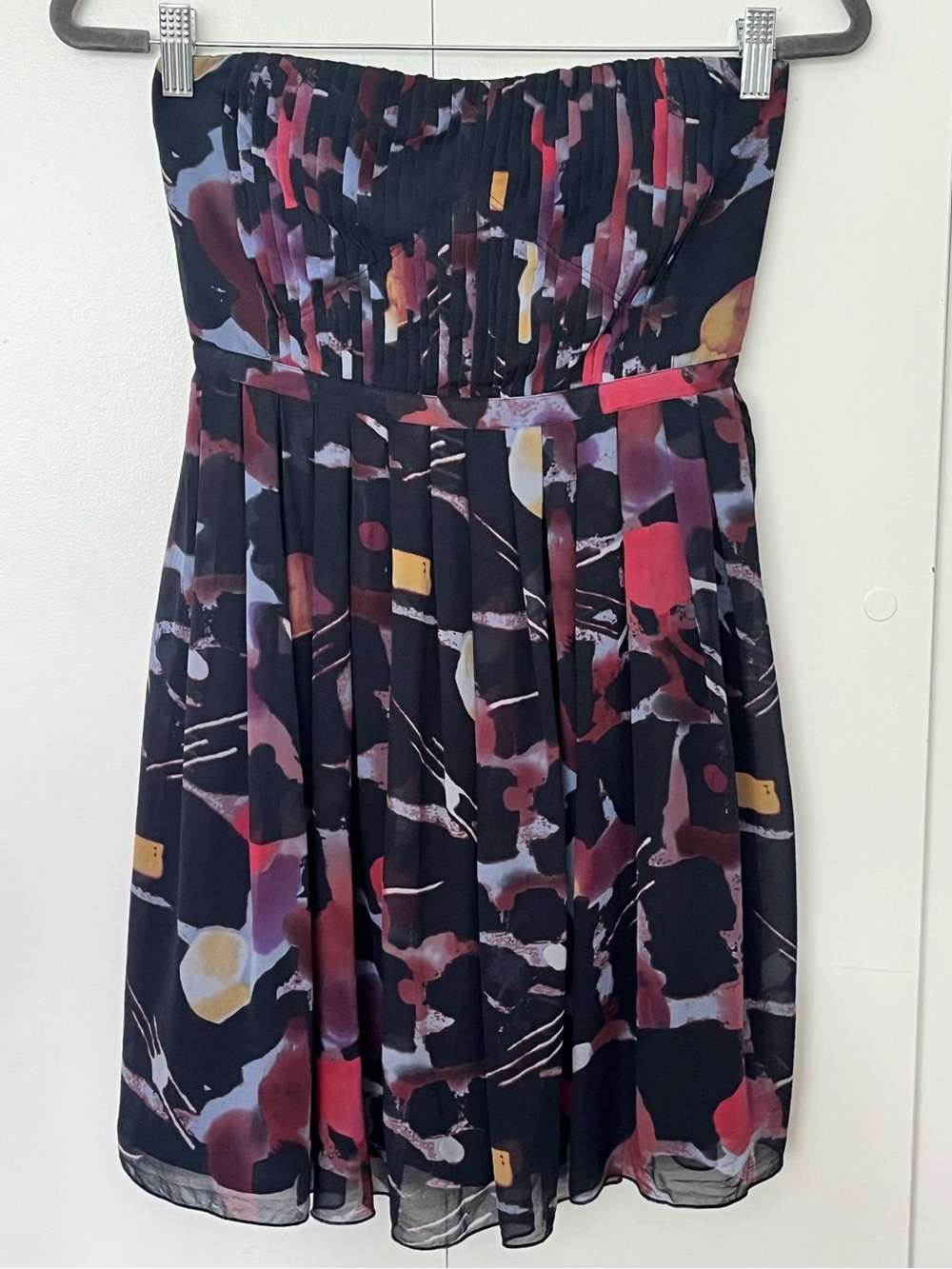 Madewell Strapless Silk Storybook Dress 0